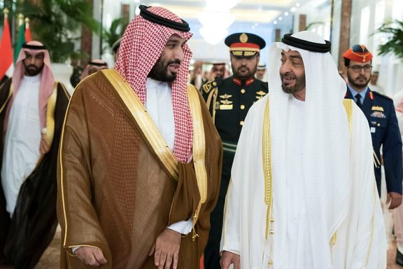 Abu Dhabi's Crown Prince Sheikh Mohammed bin Zayed al-Nahyan receives Saudi Crown Prince Mohammed bin Salman at the Presidential Airport in Abu Dhabi, United Arab Emirates November 27, 2019