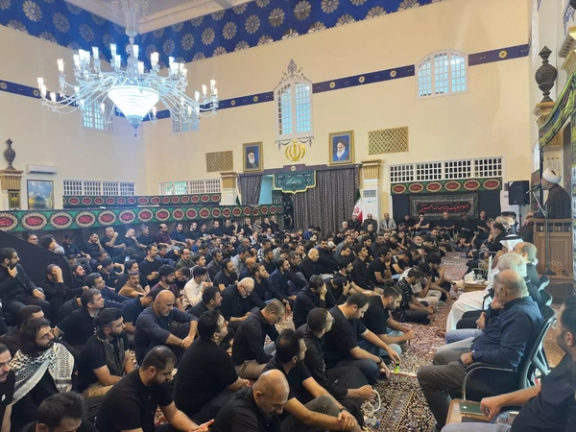 Mourning Ceremony for the third Shia Imam at the Embassy of Iran in Muscat, Oman on July 8, 2024. 