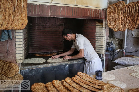A Barbari bakery in Iran